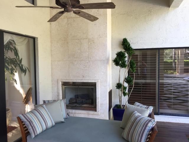 exterior fireplace