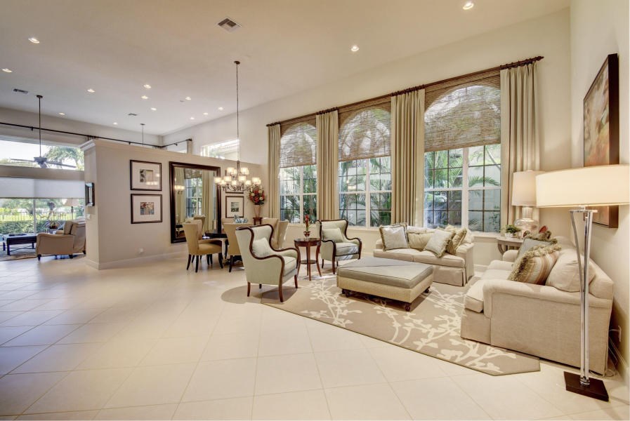 living room + dining room
