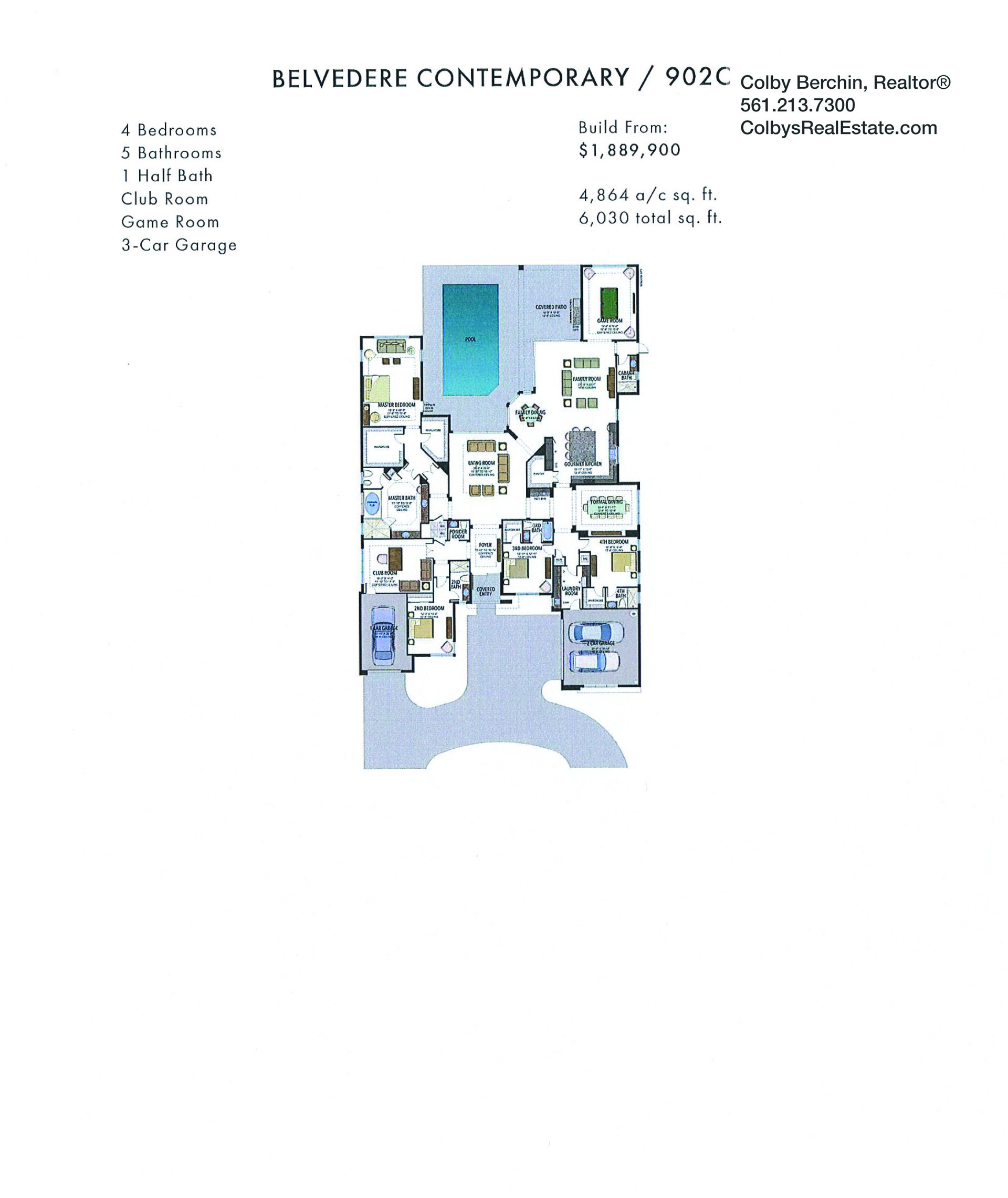 boca bridges empire belvedere contemporary floorplan