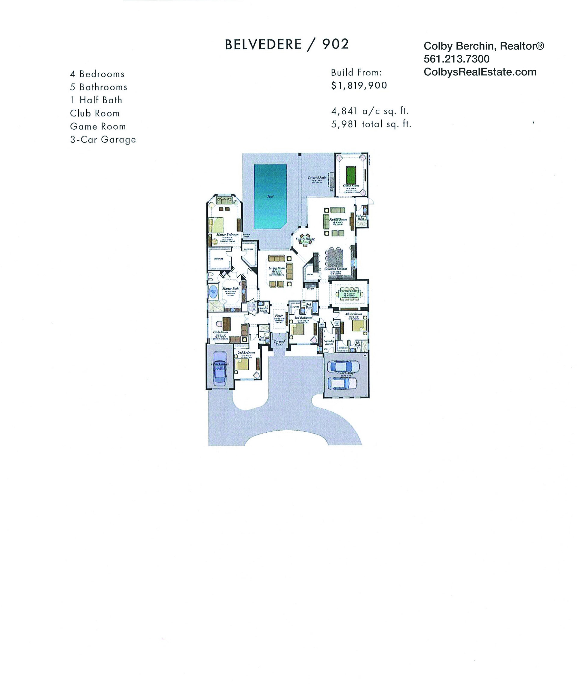 boca bridges empire belvedere floorplan