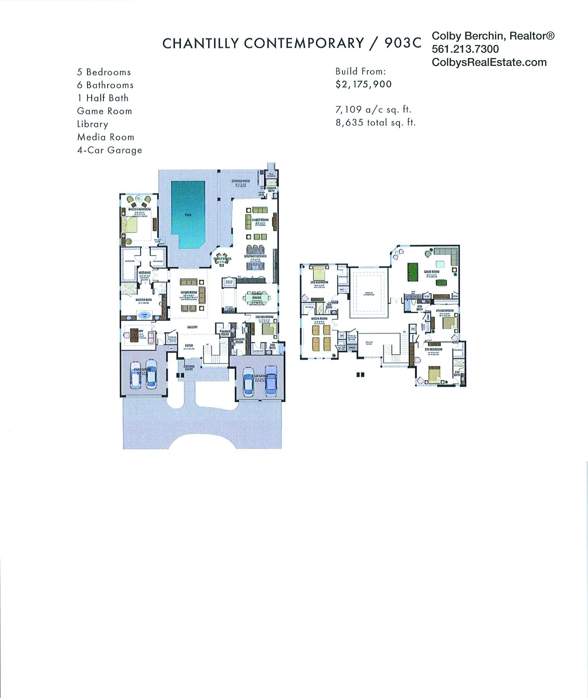 boca bridges empire chantilly contemporary floorplan