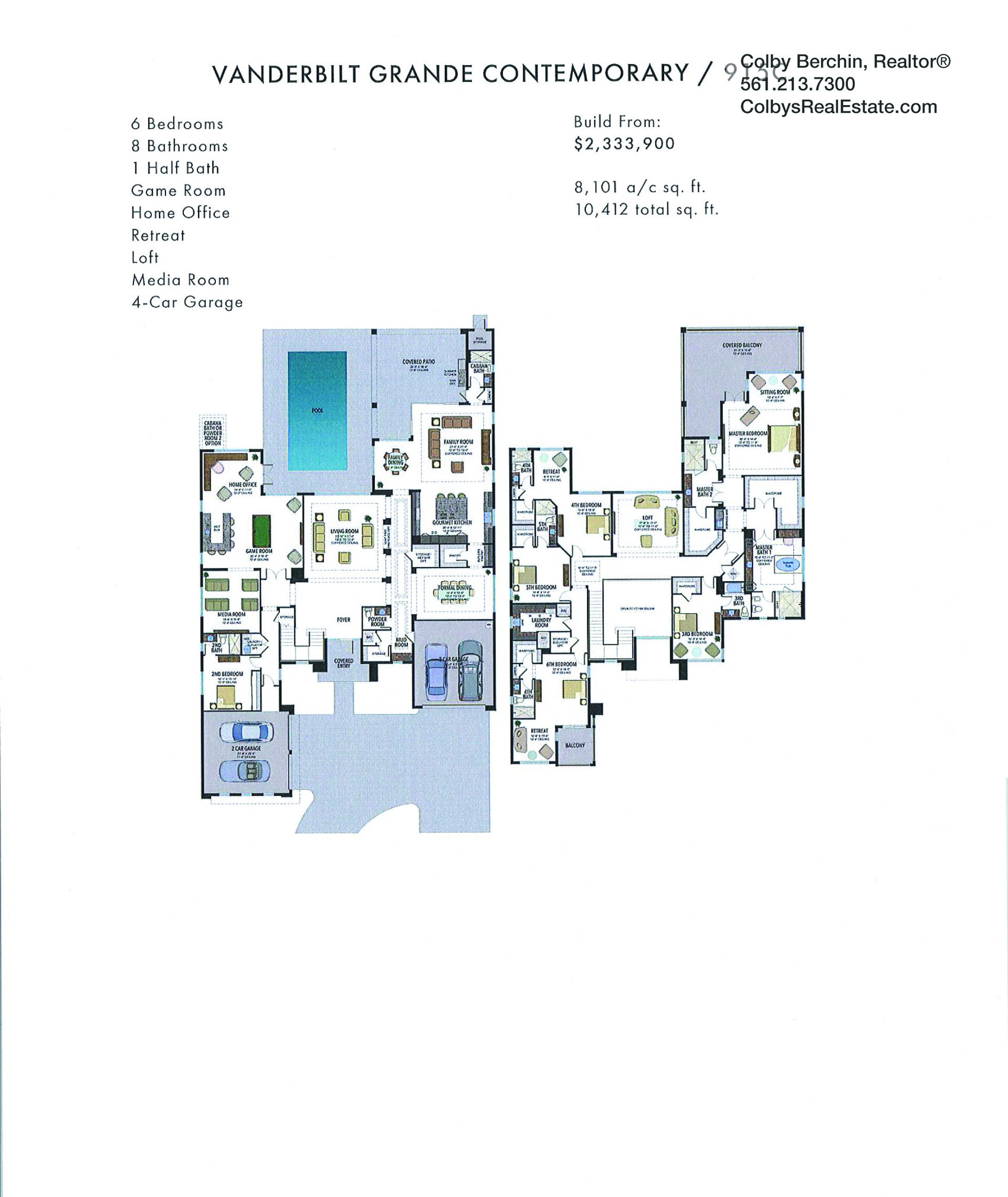 boca bridges empire vanderbilt grande contemporary floorplan
