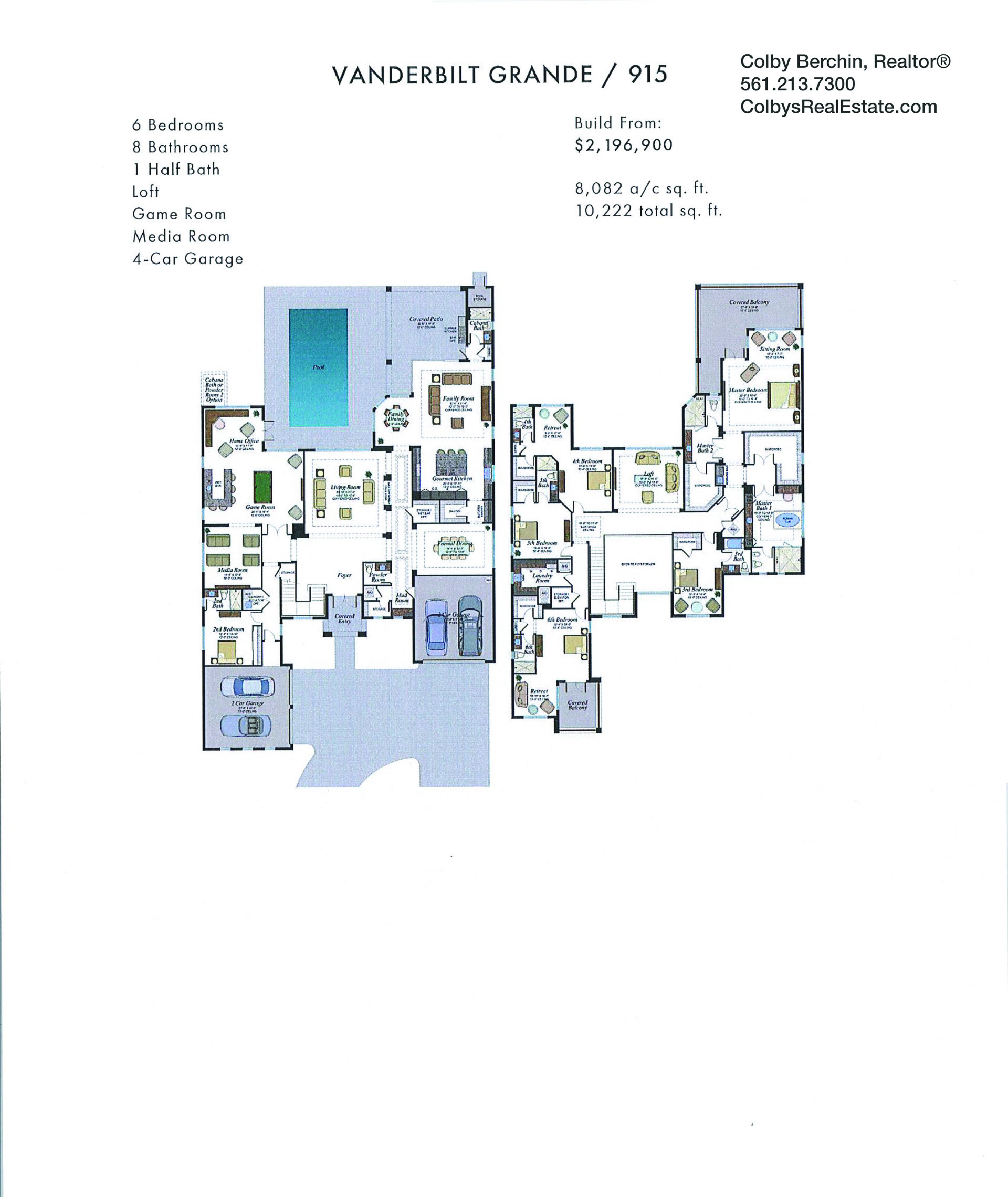 boca bridges empire vanderbilt grande floorplan