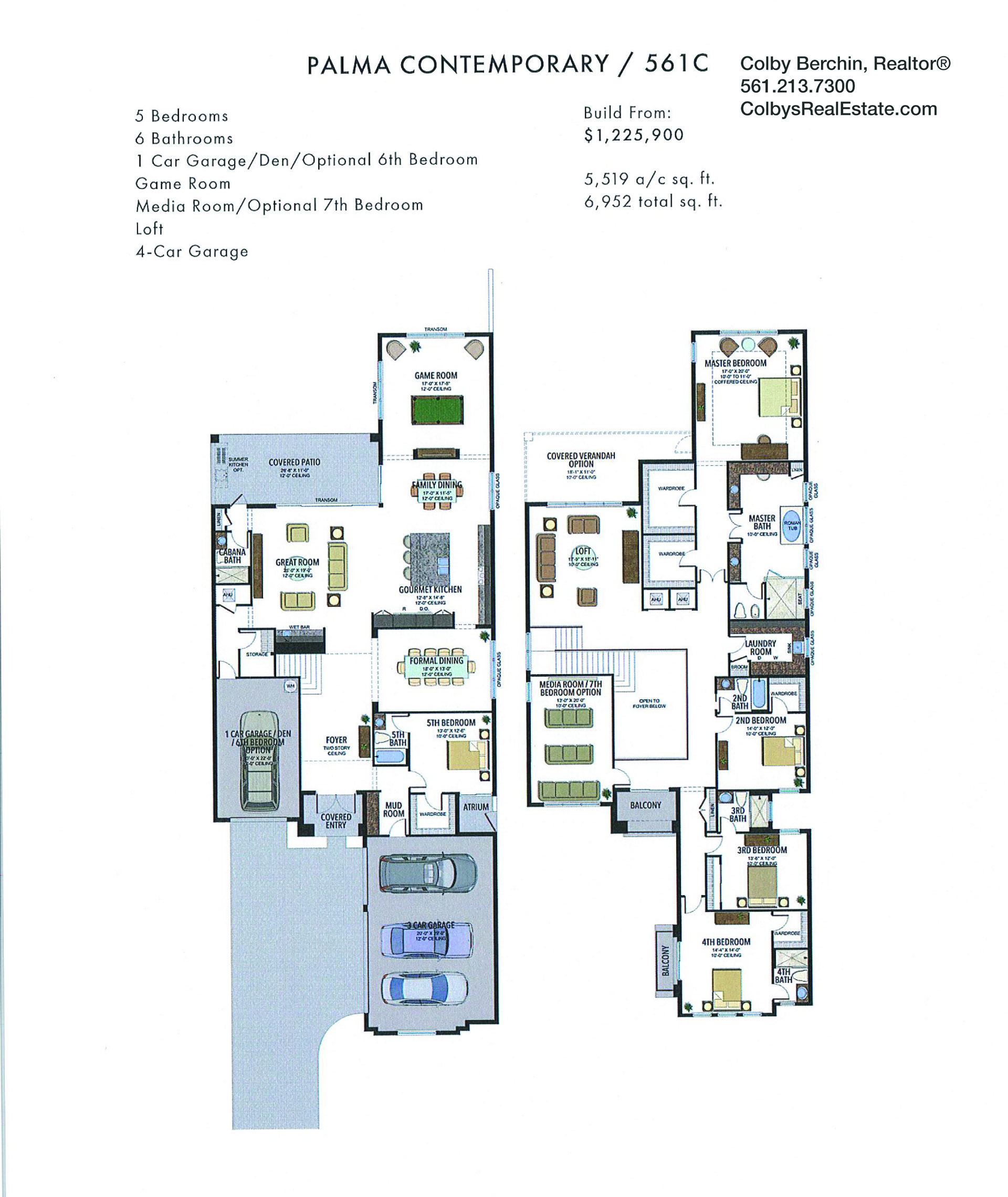 boca bridges pacific palma contemporary floorplan