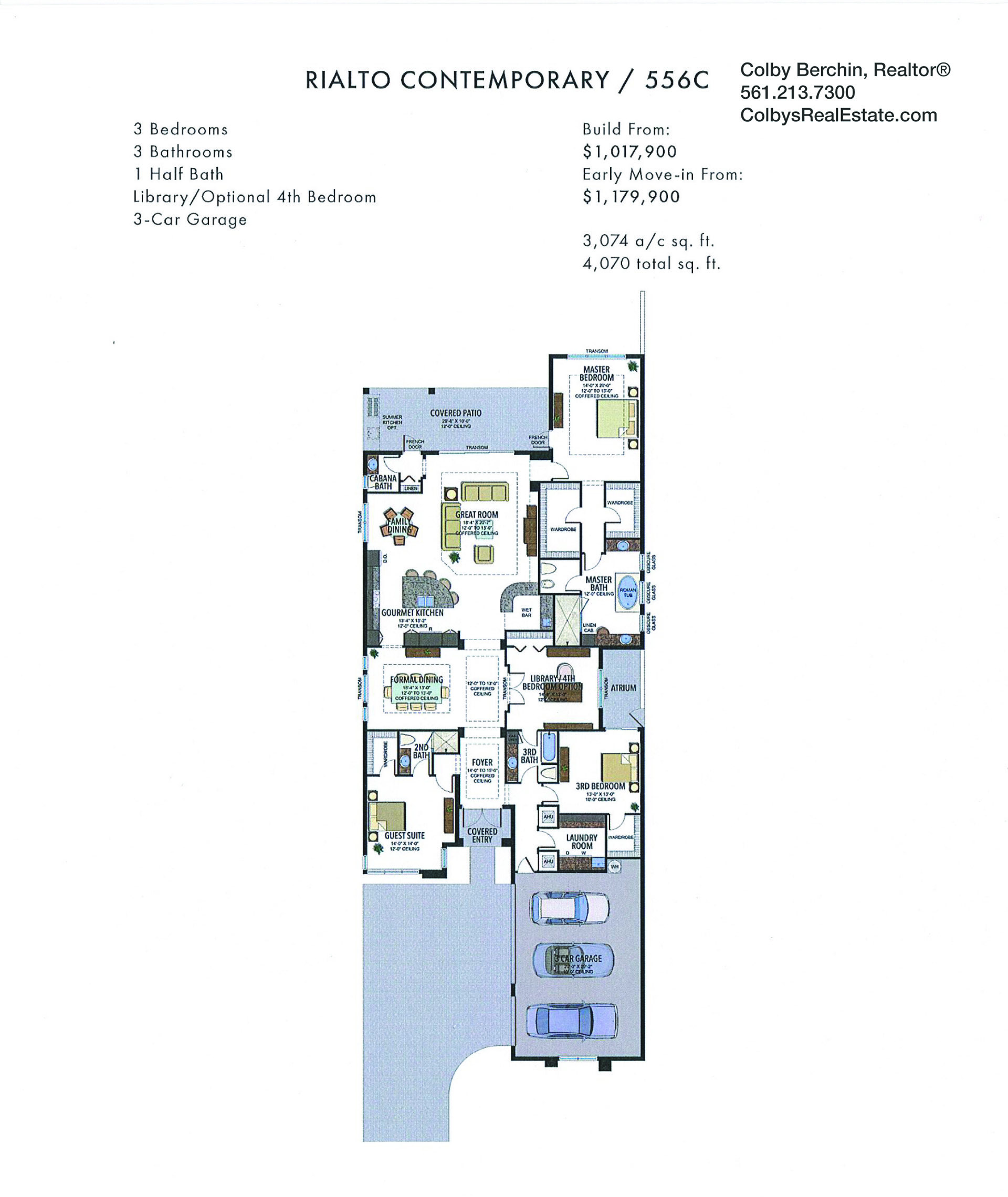 boca bridges pacific rialto contemporary floorplan