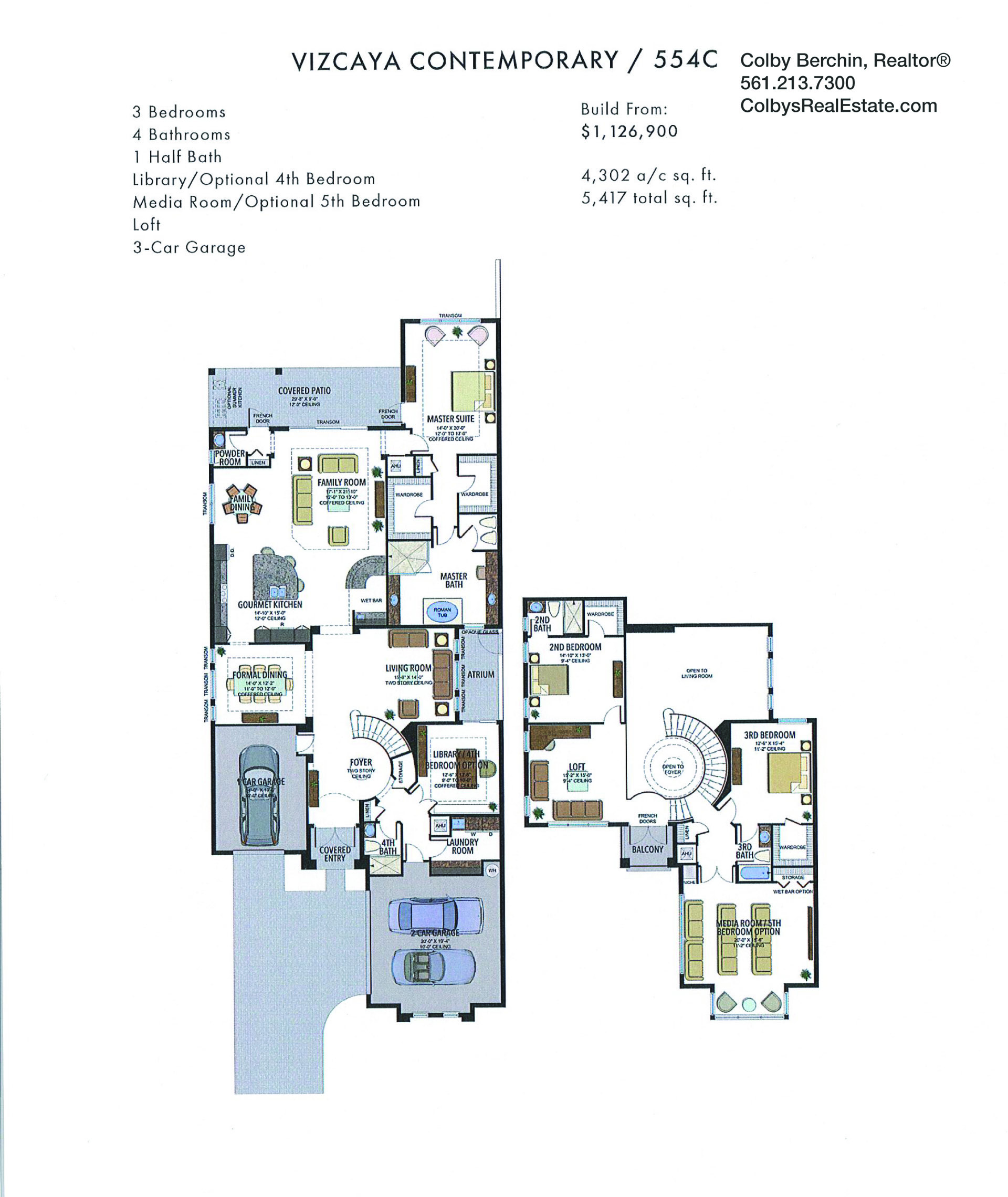 boca bridges pacific vizcaya contemporary floorplan