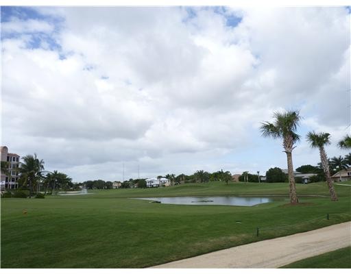 golf course and lake views