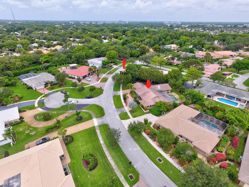 house is 2 lots away from path to park